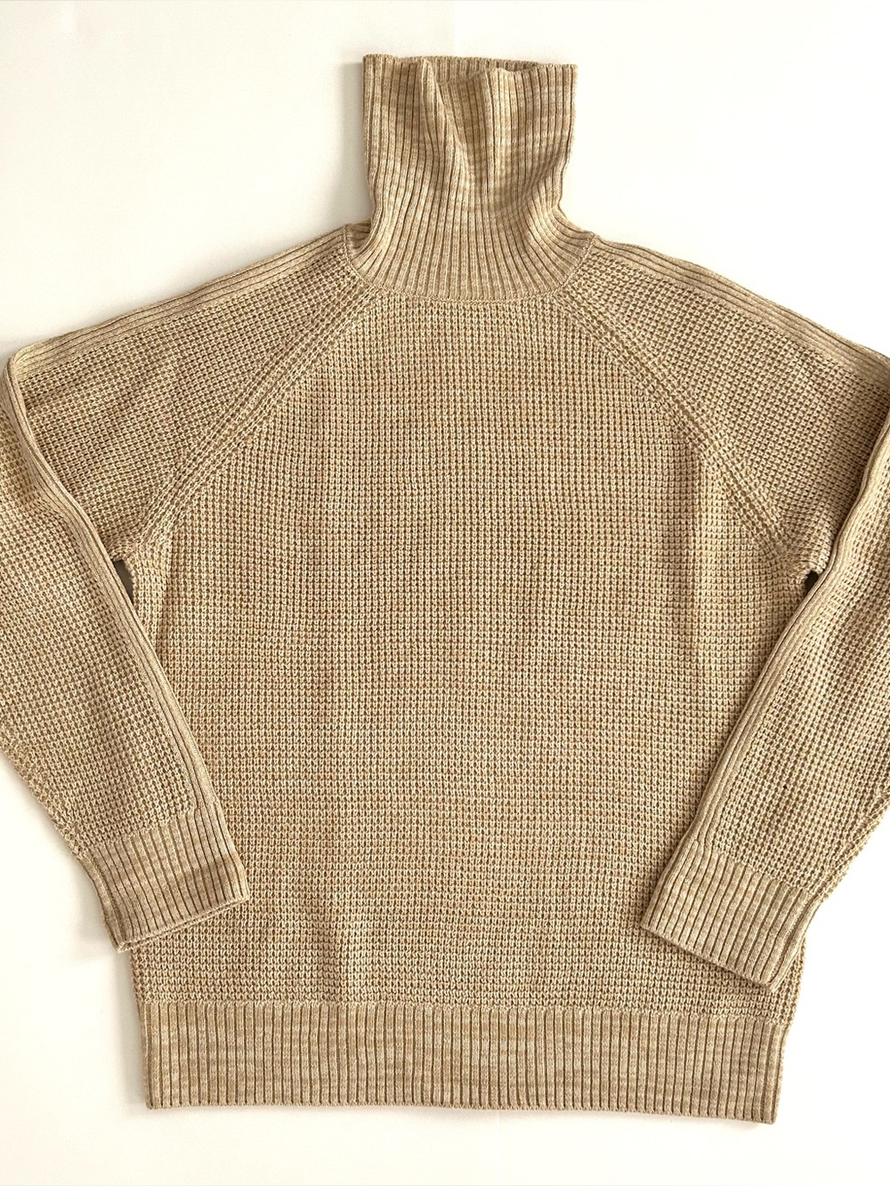 Paisley & Gray Tan Turtleneck Sweater - Size L Slim Fit - Mens